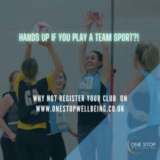 Many of you I am sure will take part in a team sport. Whether that be Hockey, football, Rugby, Netball, team sports offer so many benefits for your physical, mental and social wellbeing. 

Why not register your teams sessions on One Stop Wellbeing for free?
